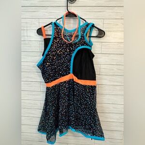 Orange, Teal and Black Costume, Made of This XXLC 25081X